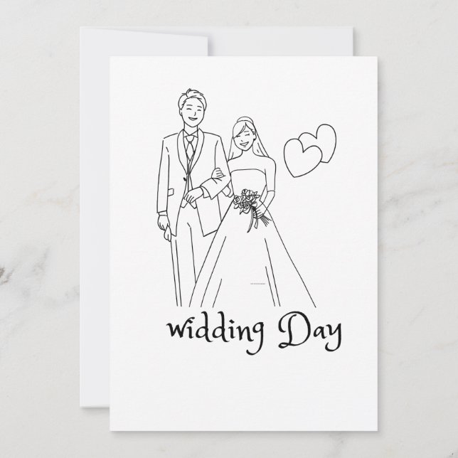 Yttre Kärlek: Ett Bröllop att minnas Inbjudningar (Baksida)