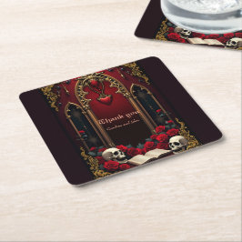 Yttre kärlek i mörkret underlägg papper kvadrat