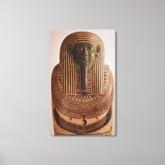 Yttre lock till sarkofagus i Psametik I (664-61) Canvastryck (Framsida)