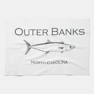 Yttre Mackerel för bankerNorth Carolina kung Kökshandduk