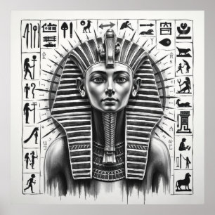 Yttre Majestät: Egypten Charcoart Poster