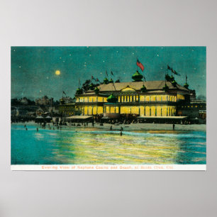 Yttre nattvy för Neptunkasinot & Poster