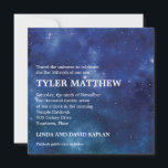 Yttre rymd Konstellation Galax Bar Mitzvah Inbjudningar<br><div class="desc">Denna rymd-tema Bar/Bat Mitzvah-inbjudan kommer att bidra till att höja firandet till en annan värld! Stjärnor och galaxer bildar bakgrunden till inbjudan. Ett diagram över konstellationerna visas på baksidan. OBS: Se till att korrekturläsa alla anpassningar du gör eftersom "vad du ser är vad du får". Vi är inte ansvariga för...</div>