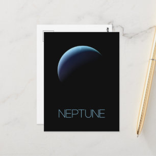 Yttre rymden, galaxen, solsystemet, planeten Neptu Vykort