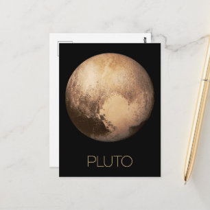 Yttre rymden, galaxen, solsystemet, planeten Pluto Vykort