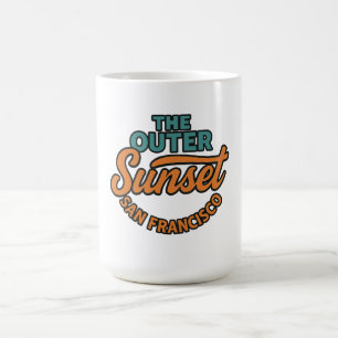 Yttre solnedgång kaffemugg
