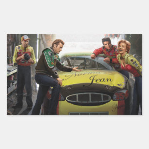 Yttre Speedway Rektangulärt Klistermärke