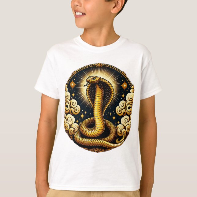 Yttre strålning: Golden Serpent" T Shirt (Framsida)