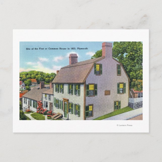 Yttre syn på det gemensamma huset vykort (Framsida)