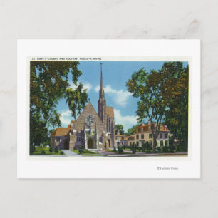 Yttre syn på St. Marys kyrka och kyrkoherde Vykort