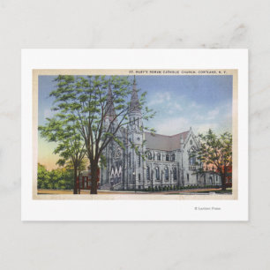 Yttre syn på St. Marys kyrka Vykort