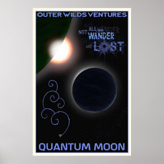 Yttre Vilder Quantum Måne Travel Poster