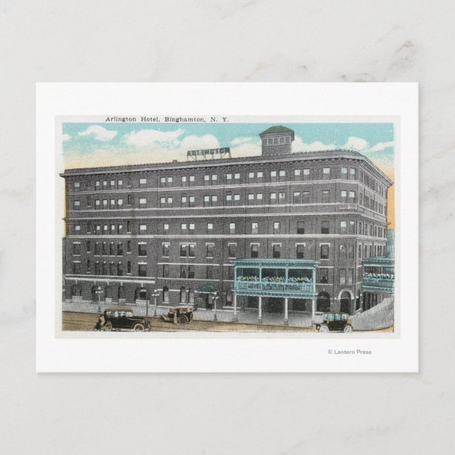 Yttre vy över Arlington Hotel Vykort (Framsida)