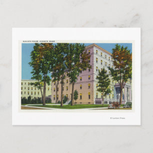 Yttre vy över Augusta House Vykort