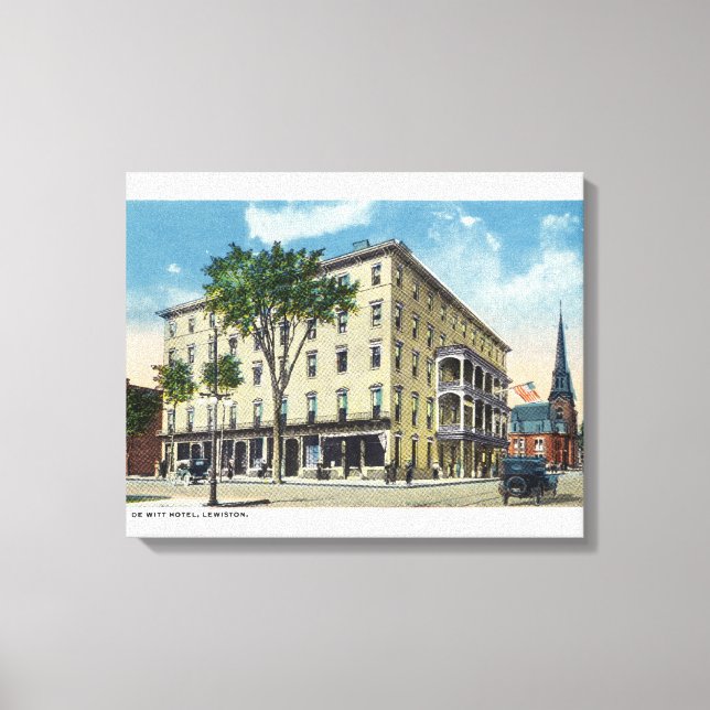 Yttre vy över De Witt Hotel Canvastryck (Framsida)