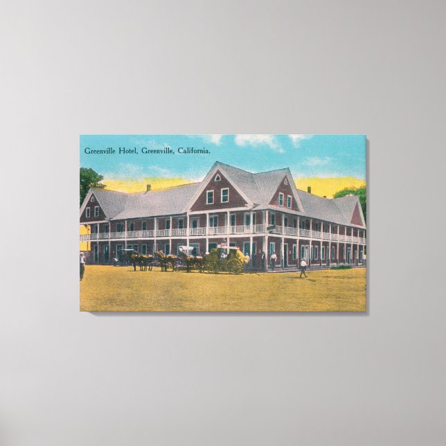 Yttre vy över Greenville Hotel Canvastryck (Framsida)