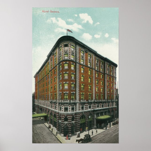 Yttre vy över Hotel Seneca Poster (Framsidan)