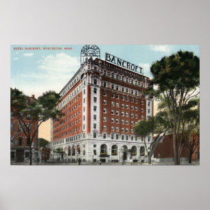 Yttre vy över hotell Bancroft Poster