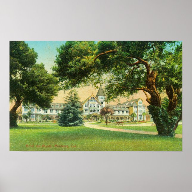 Yttre vy över hotell del Monte Poster (Framsidan)