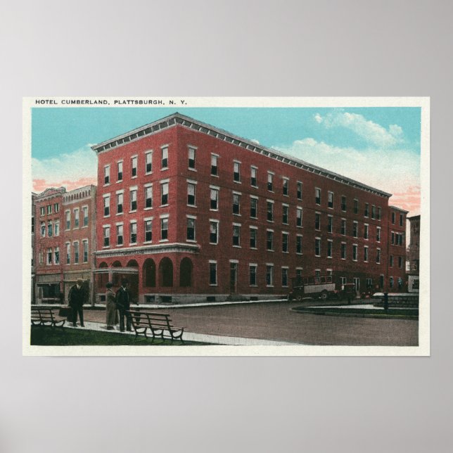Yttre vy över hotellet Cumberland Poster (Framsidan)