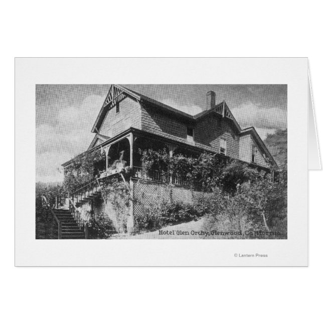 Yttre vy över hotellet Glen Orchy Hälsningskort (Framsidan Horizontal)