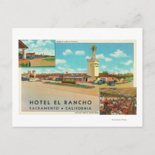 Yttre vy över hotellet Rancho Vykort