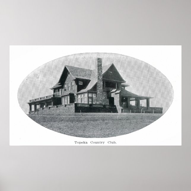 Yttre vy över Klubben Topeka Land Poster (Framsidan)