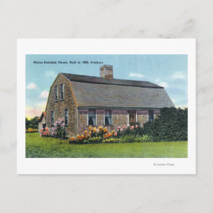 Yttre vy över Myles Standish House Vykort