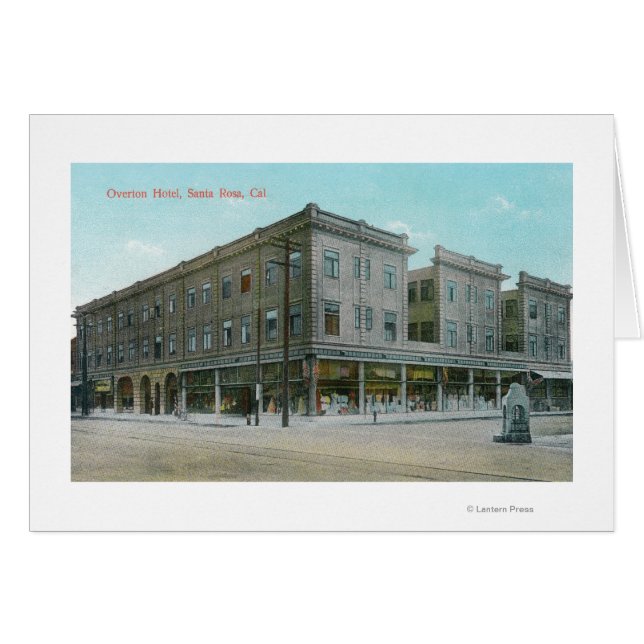 Yttre vy över Overton Hotel # 2 Hälsningskort (Framsidan Horizontal)