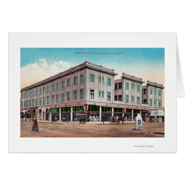 Yttre vy över Overton Hotel Hälsningskort (Framsidan Horizontal)