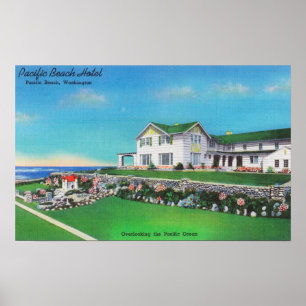 Yttre vy över Pacific Beach Hotel Poster