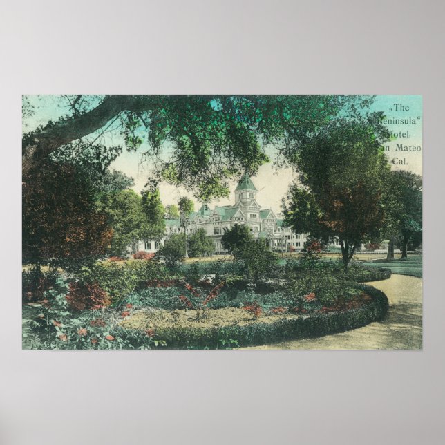 Yttre vy över Peninsula Hotel Poster (Framsidan)