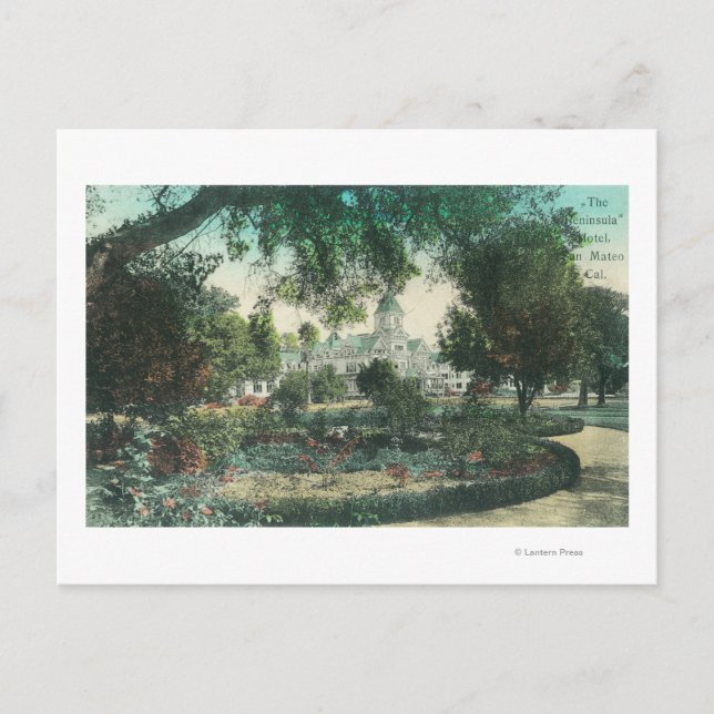 Yttre vy över Peninsula Hotel Vykort (Framsida)