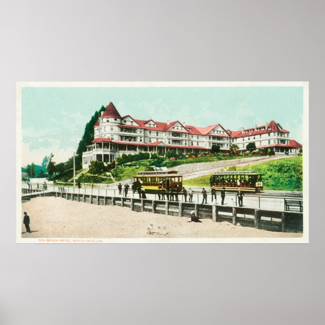 Yttre vy över Sea Beach Hotel Poster (Framsidan)