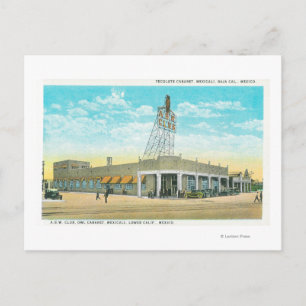 Yttre vy över skåpet Tecolote Vykort