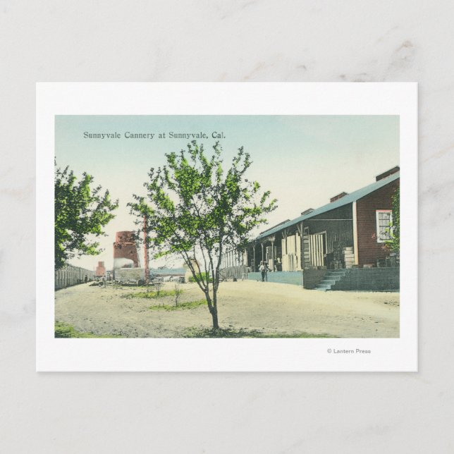 Yttre vy över solnyvalekanneriet vykort (Framsida)