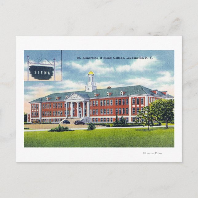 Yttre vy över St. Bernardine of Siena Vykort (Framsida)