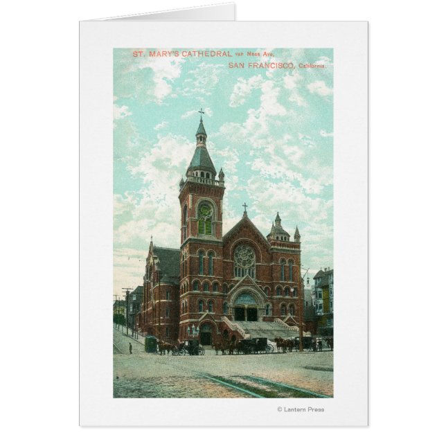 Yttre vy över St. Marys katedral Hälsningskort (Framsidan)