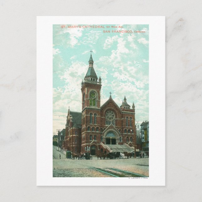 Yttre vy över St. Marys katedral Vykort (Framsida)