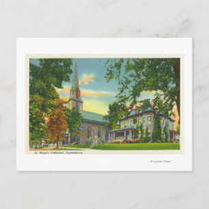 Yttre vy över St. Marys katedral Vykort