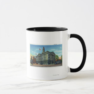 Yttre vy över stadshuset 3 mugg