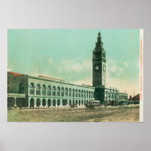 Yttre vy över Union Ferry Depot Poster