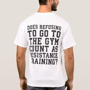 Ytvägran, räkningar som motståndsutbildning, lusti t shirt