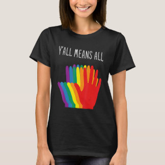 Yu2019all Elak All Rainbow Hearts Flagga LGbt för  T Shirt
