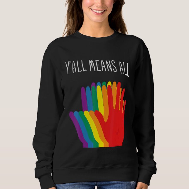 Yu2019all Elak All Rainbow Hearts Flagga LGbt för  T Shirt (Framsida)