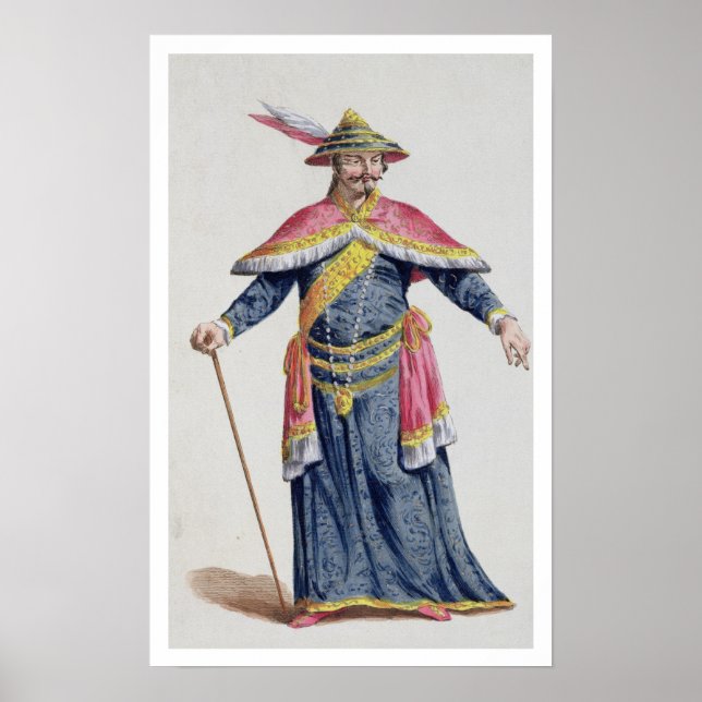 Yu Emperor of China from 'Receuil des Estampes, Re Poster (Framsidan)