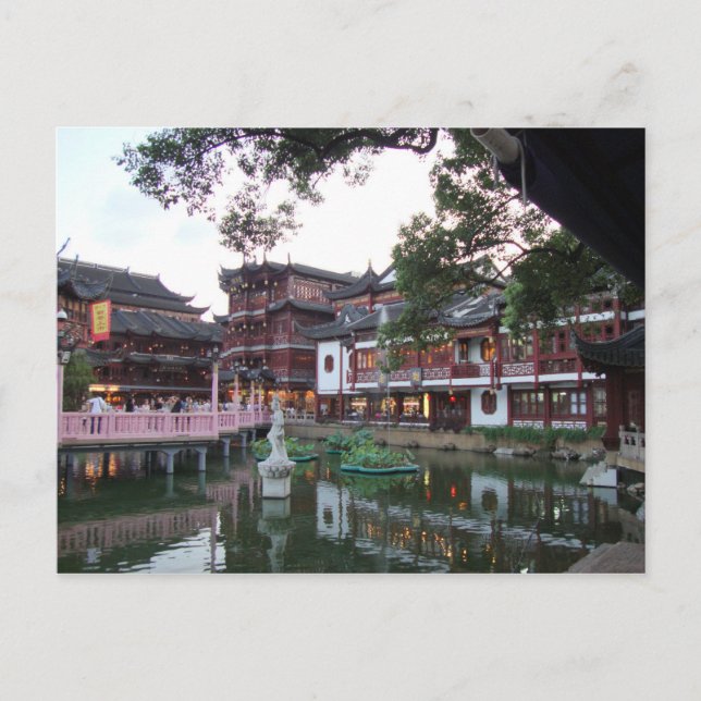 Yu Garden ~ Shanghai Vykort (Framsida)