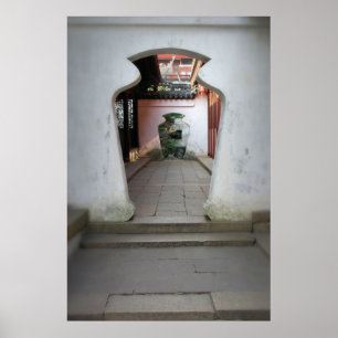 Yu trädgårdar - Shanghai, china - Poster