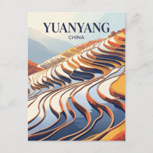 Yuanyang rissterrasser Kina Vykort