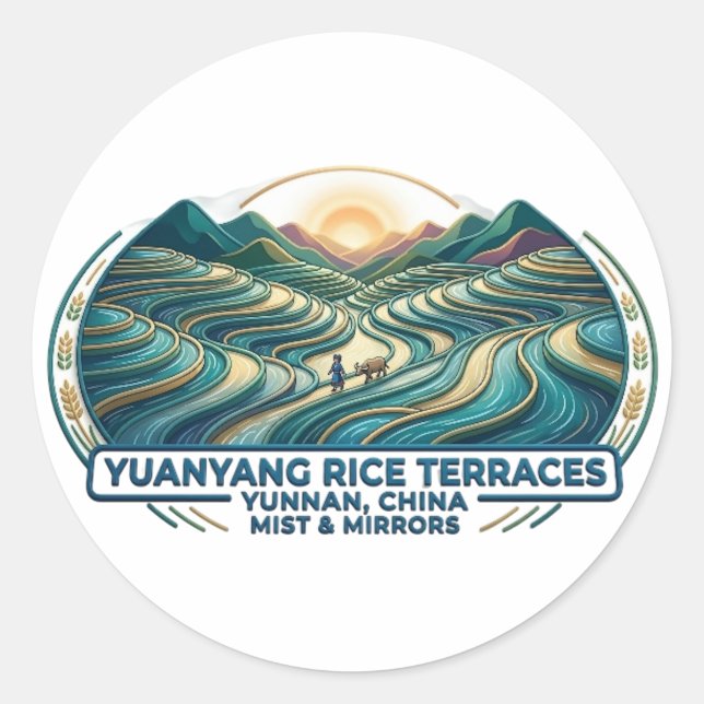 YUANYANG RISSTERRASSER RUNT KLISTERMÄRKE (Framsida)